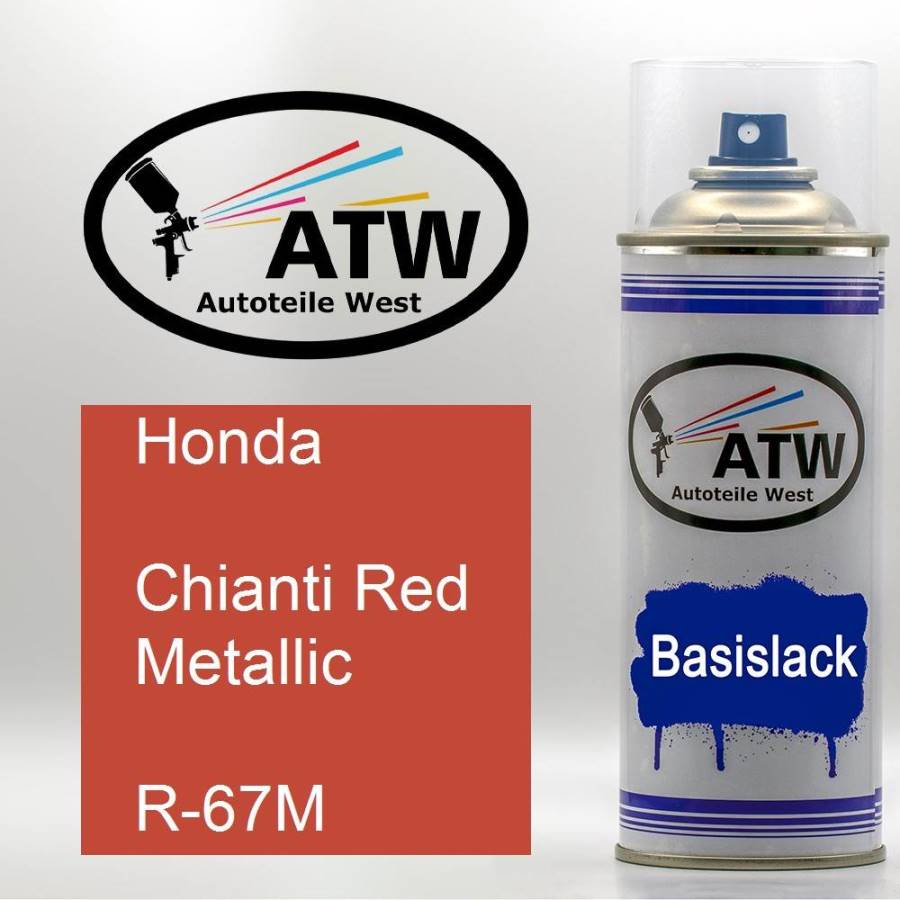 Honda, Chianti Red Metallic, R-67M: 400ml Sprühdose, von ATW Autoteile West.